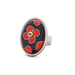 Image of california poppy cloisonné ring 