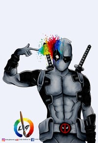 Image 1 of Deadpool Rainbowshoot Poster / Print