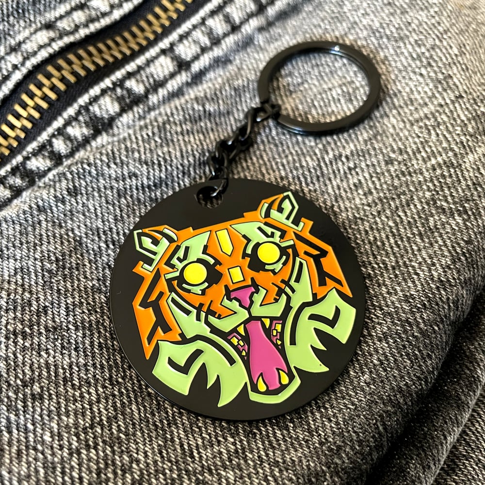 Tiger Face Keychains 
