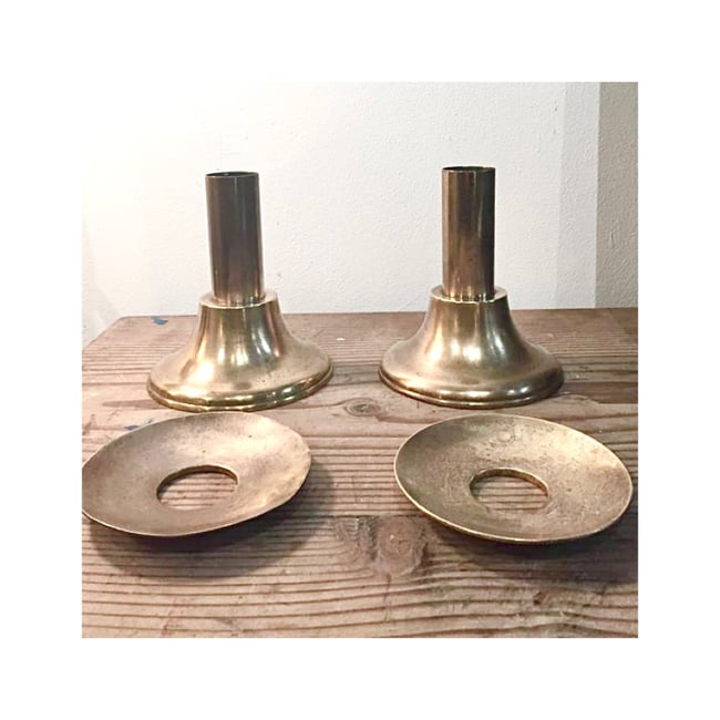 Mid Century Modern Ecclesiastical Candle Sticks