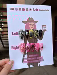 Bride & Frankenstein Cake Nails 