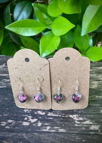 Sakura Bud Heart Earrings