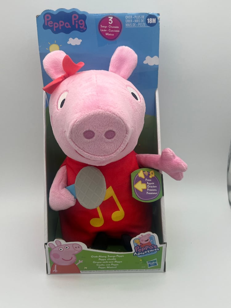 Peppa Pig Oink Along Songs Singing Plush Doll 3 Songs 