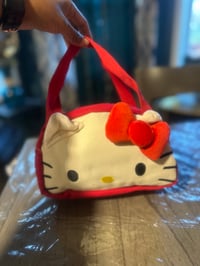 Image 2 of Kawaii Kitty Canvas Tote Purse