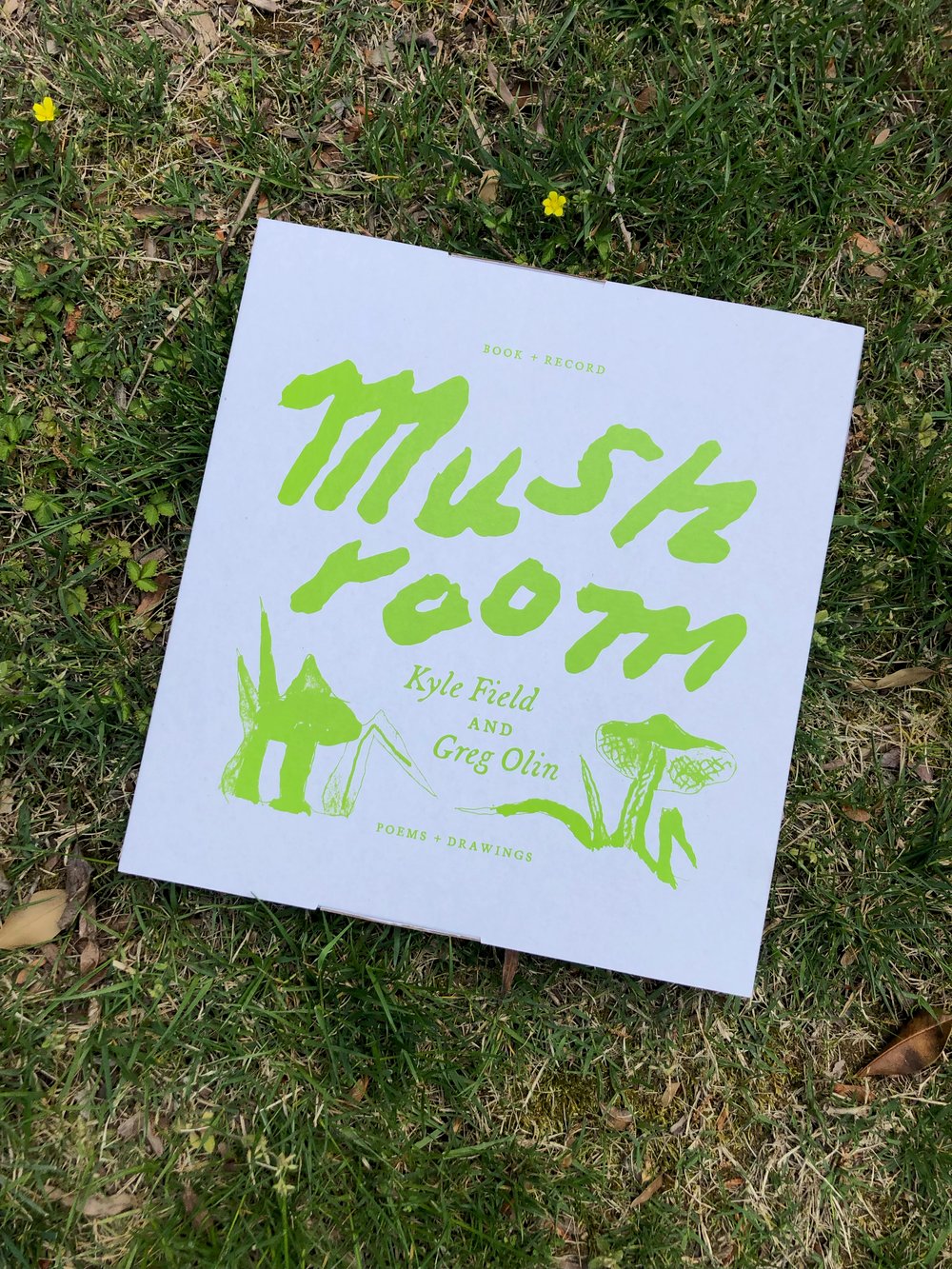 "Mushroom" Hardback Book and 12” Record in a Box by Kyle Field and Greg Olin