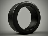 1/64 scale 8mm Standard Tires - Plastic