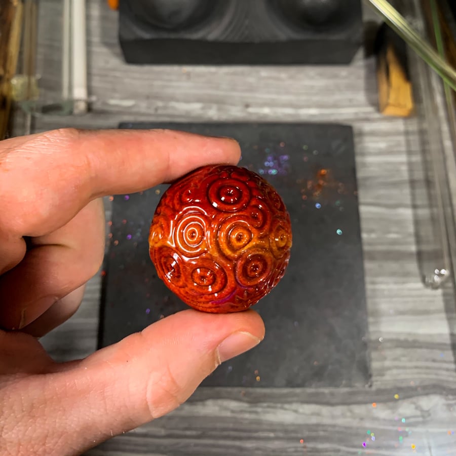 Image of Sculpted Marble/Paperweight (Garnet)