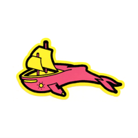 Image 1 of WHALESHIP STICKER