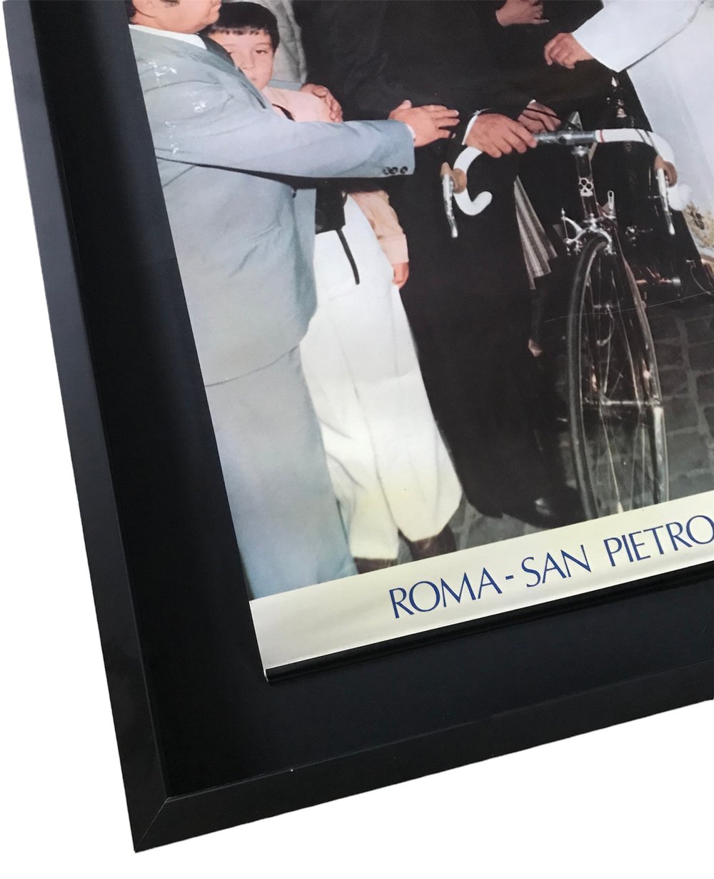 Original display poster Colnago Oro with Pope John Paul II 