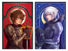 King Sora & Knight Riku (Shiny Foil Prints)