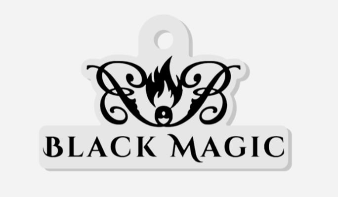 Image of Black Magic Logo Keychain