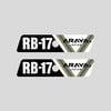 Araya RB17 rim decals (Pair)