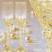 Image of Bliss Sprig Sparkle Gold Champage Flutes