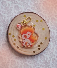 Image 1 of Fire Ponyta Keychain