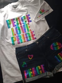 Image 2 of PEACE LOVE PRIDE 2 PIECE SET 