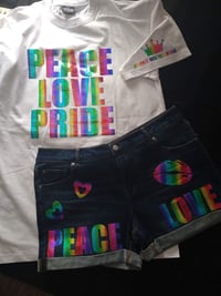 Image 3 of PEACE LOVE PRIDE 2 PIECE SET 