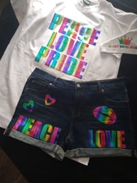 Image 4 of PEACE LOVE PRIDE 2 PIECE SET 