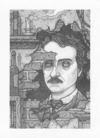 Image 1 of The Black Cat - Framed Original Graphite