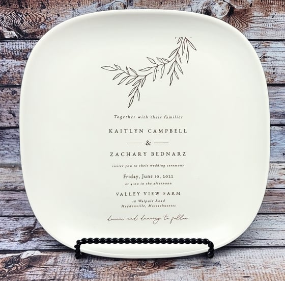 Image of Wedding Invitation Platter