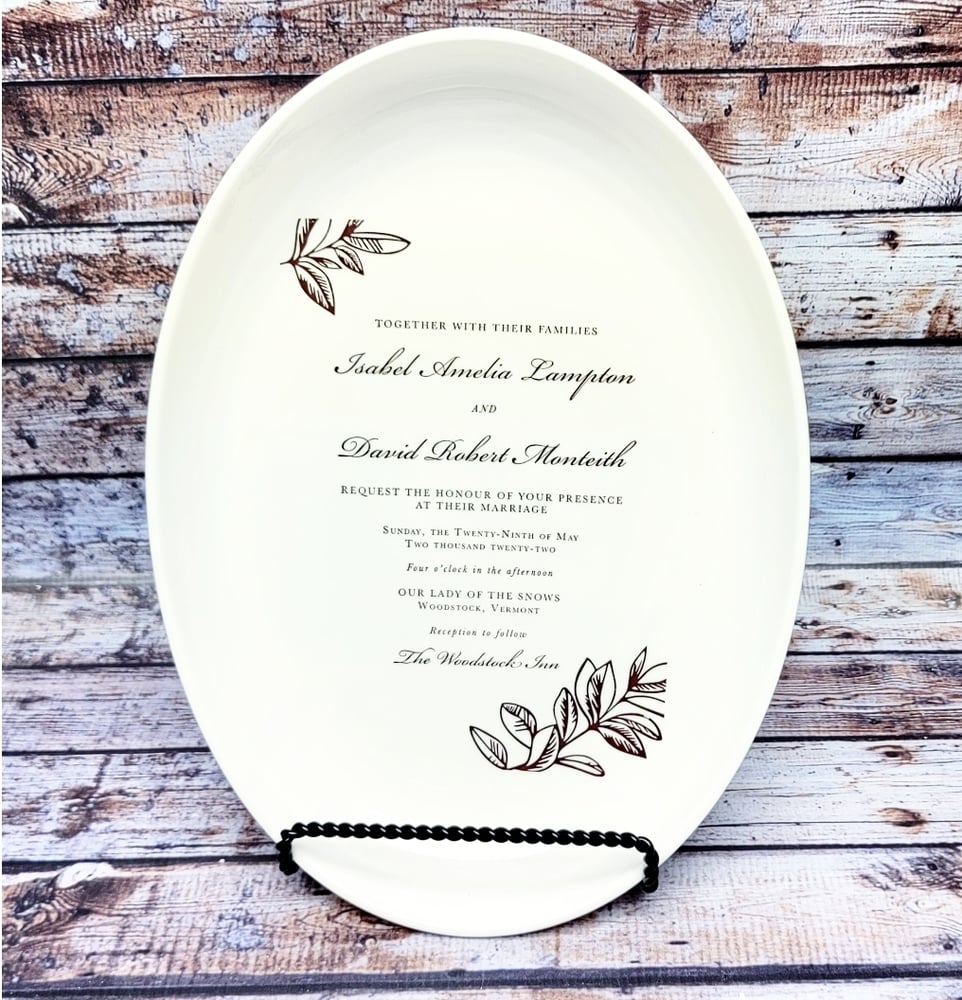 Image of Custom Wedding Invitation Platter