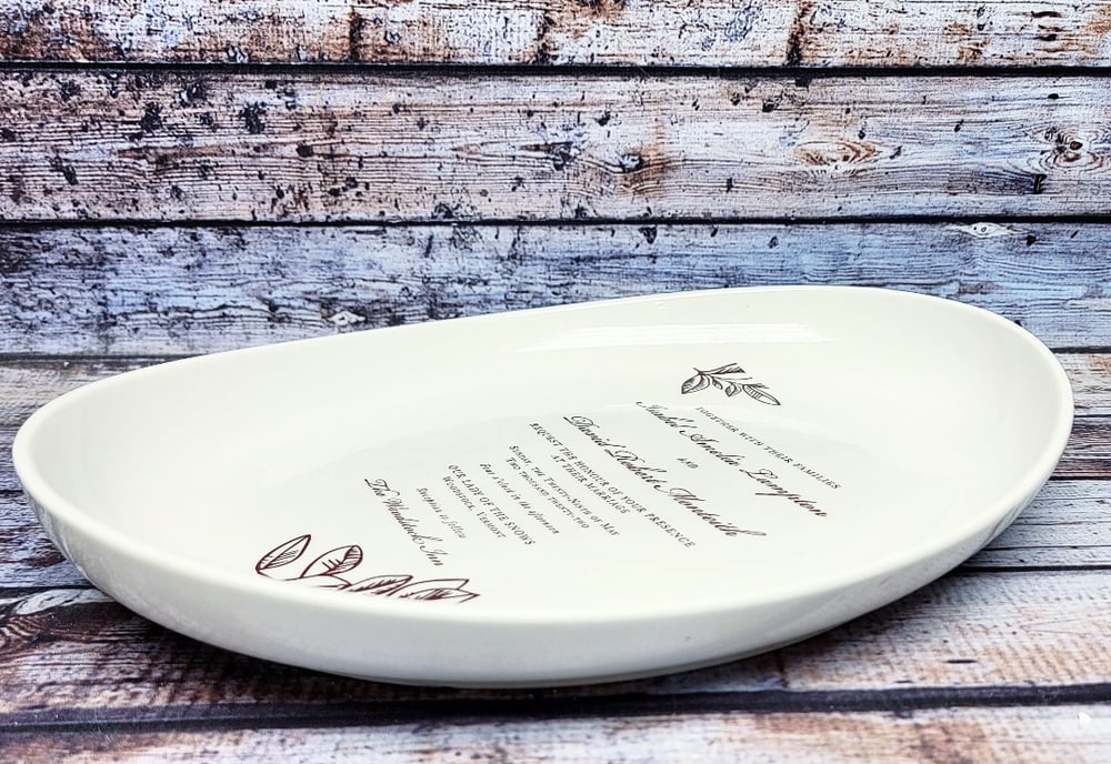 Image of Wedding Invitation Platter