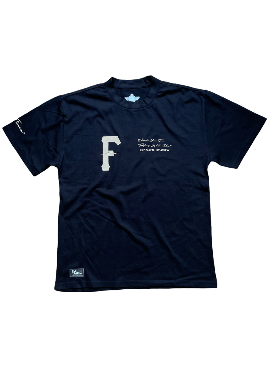 Image of FlyTimez "Coordinates Tee" (Black)