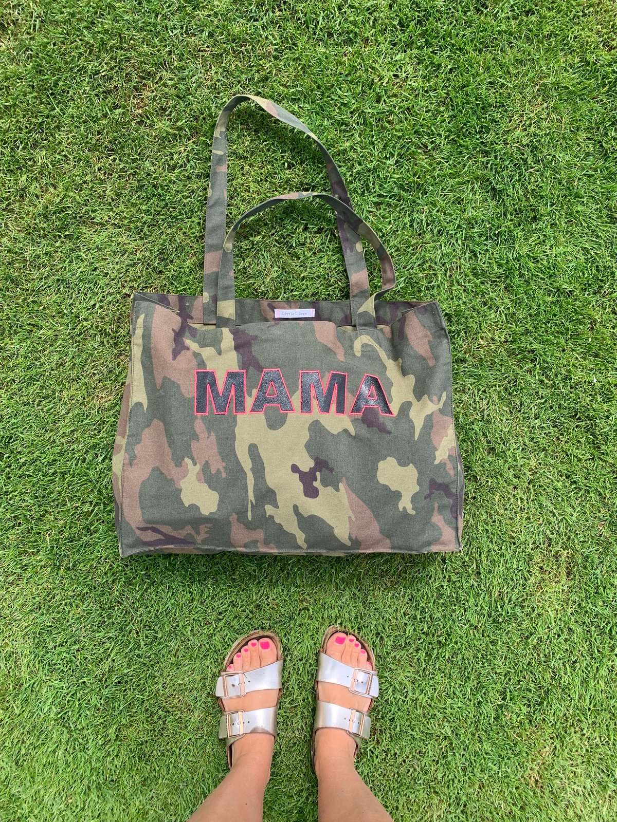 Large Camo Tote Bag MAMA Little L Sews