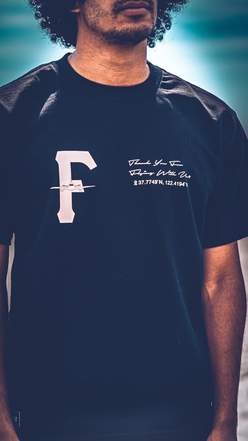 Image of FlyTimez "Coordinates Tee" (Black)