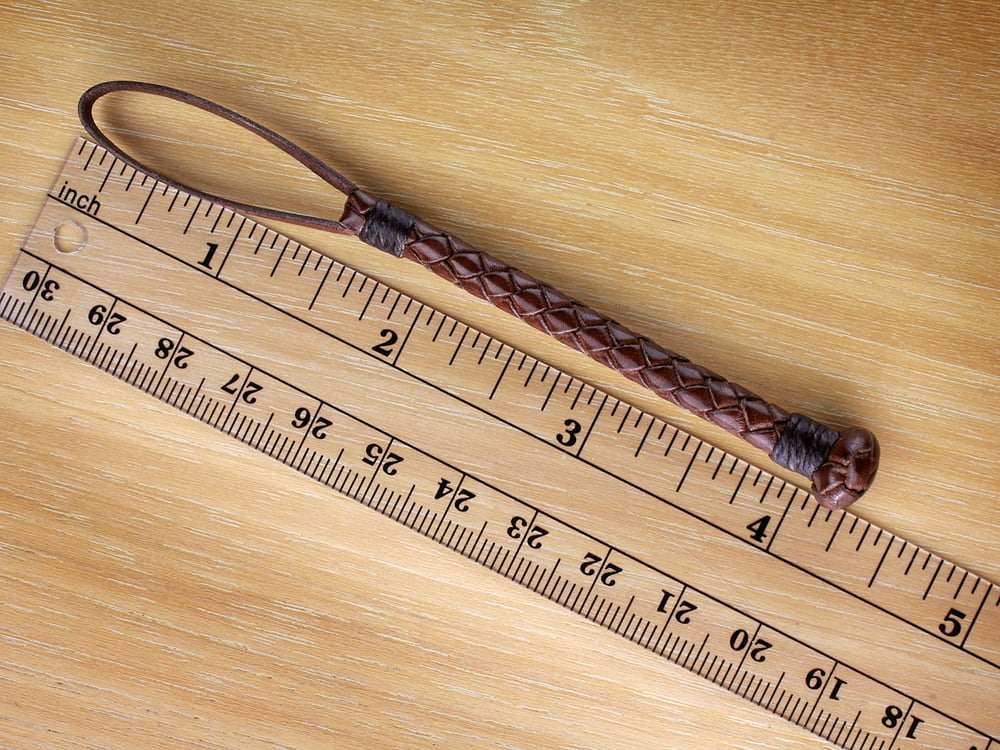 1-1/2" Loop - Braided Leather Lanyard