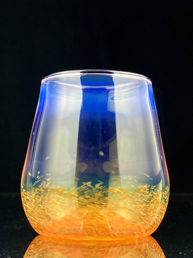 Image of Frit Tumbler Half Pour - Butterscotch no.1  