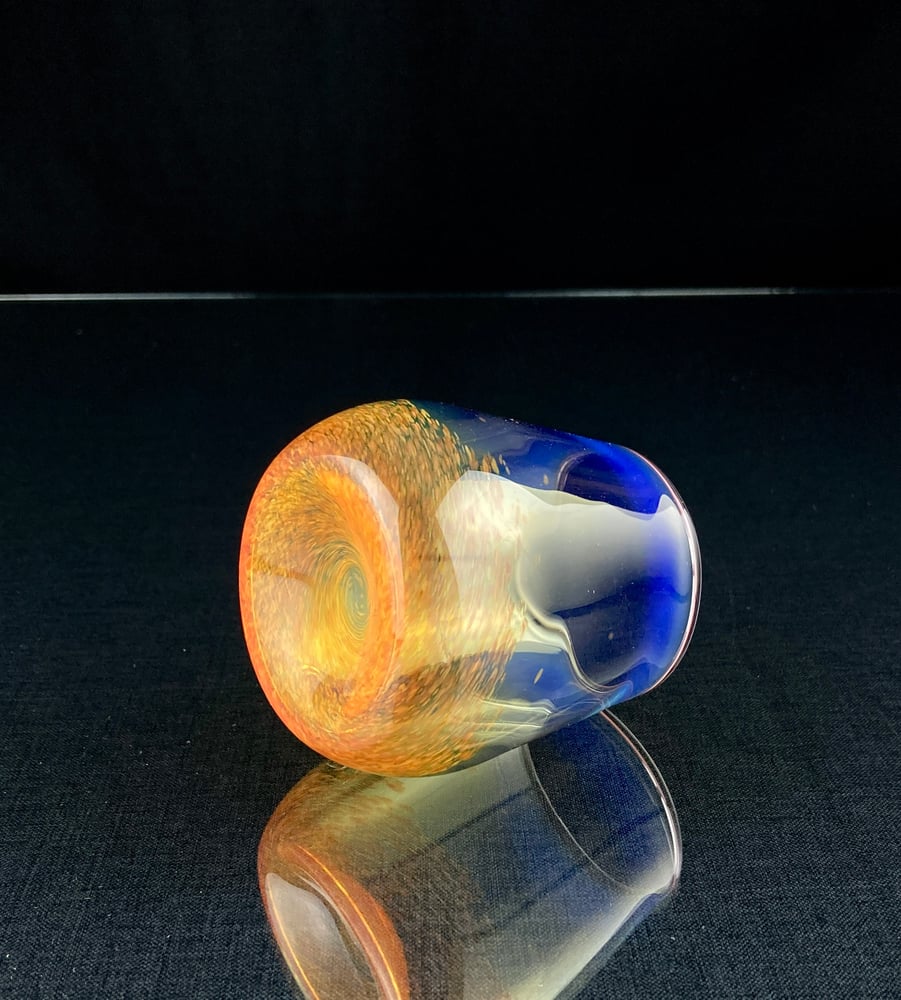 Image of Frit Tumbler Half Pour - Butterscotch no.1  