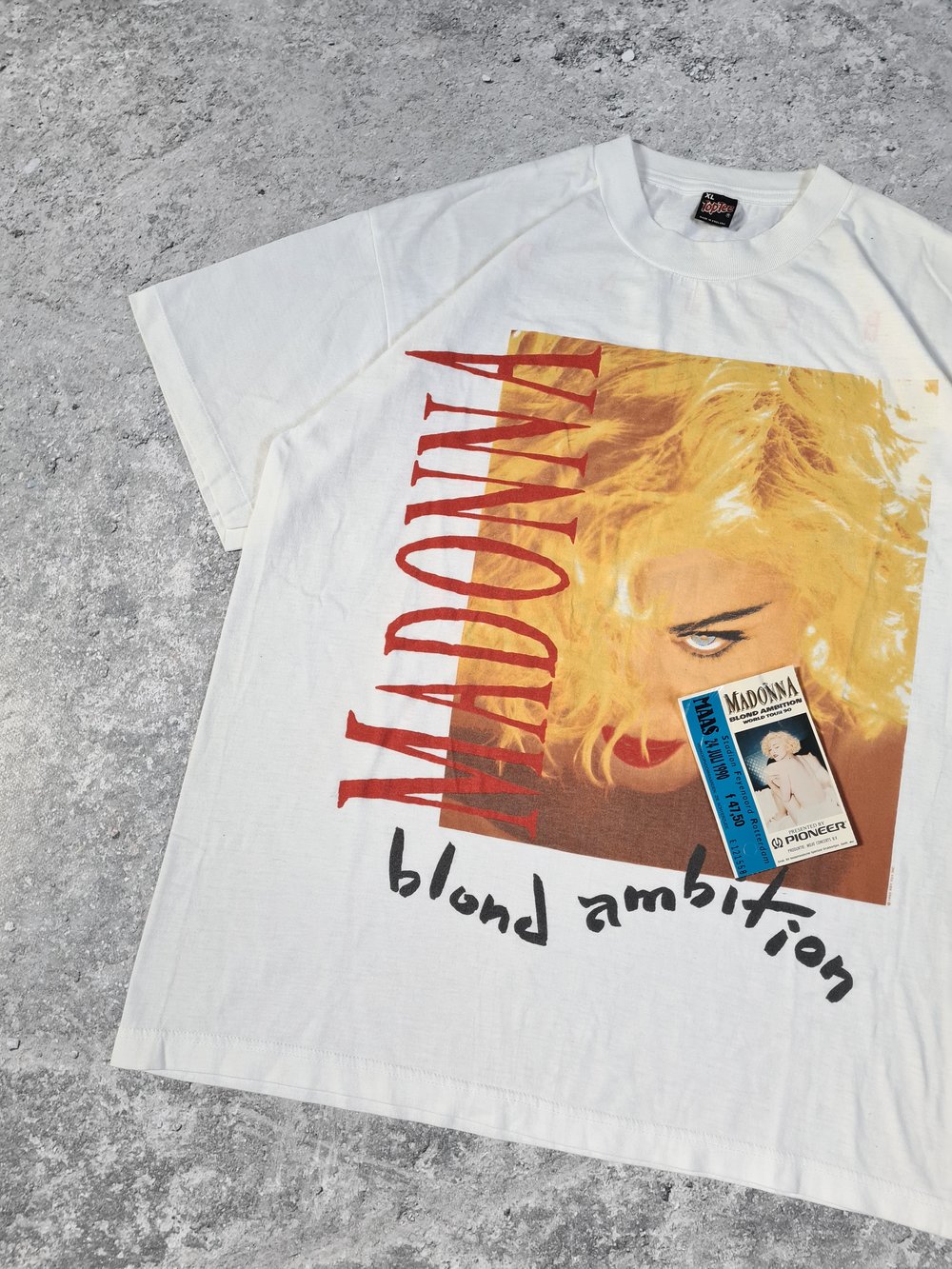 Madonna 1990 'Blond Ambition' White T-Shirt