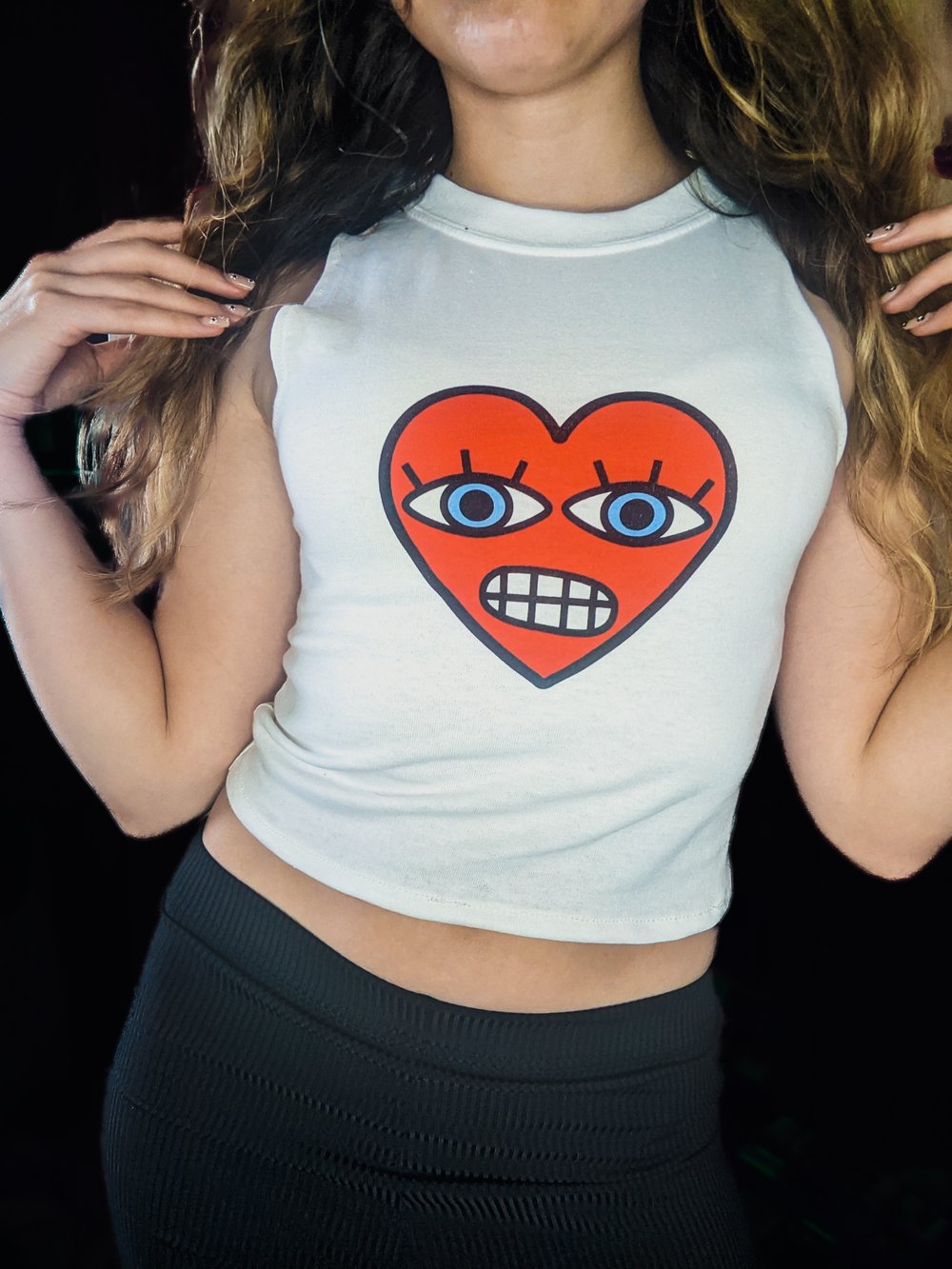 Image of CATCALL Reworked Heart Crop Top