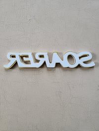 Image 3 of Soarer Metal Emblem Gold/White