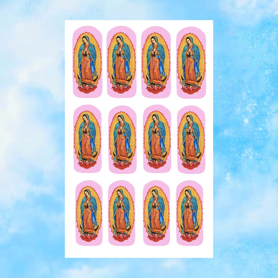 Image of Guadalupe II Nail Decals