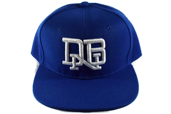 Image of Drum & Bass Snapback Hat "DNB" - Dodger Blue/White Logo