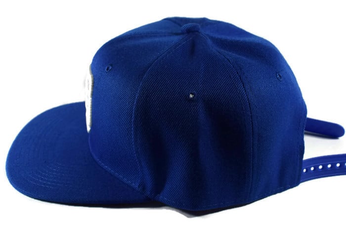 Image of Drum & Bass Snapback Hat "DNB" - Dodger Blue/White Logo