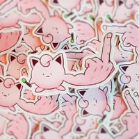 Middle Finger J*gglypuff Vinyl Sticker