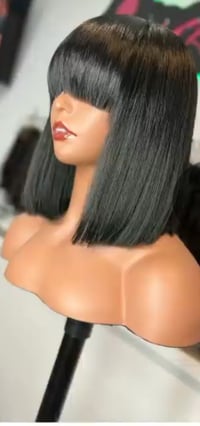 Image 1 of Straight Bob Wig with bangs