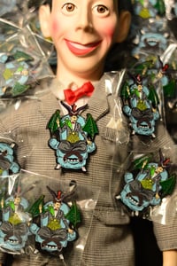 Image 2 of Baphomet Pee-wee Herman enamel pin