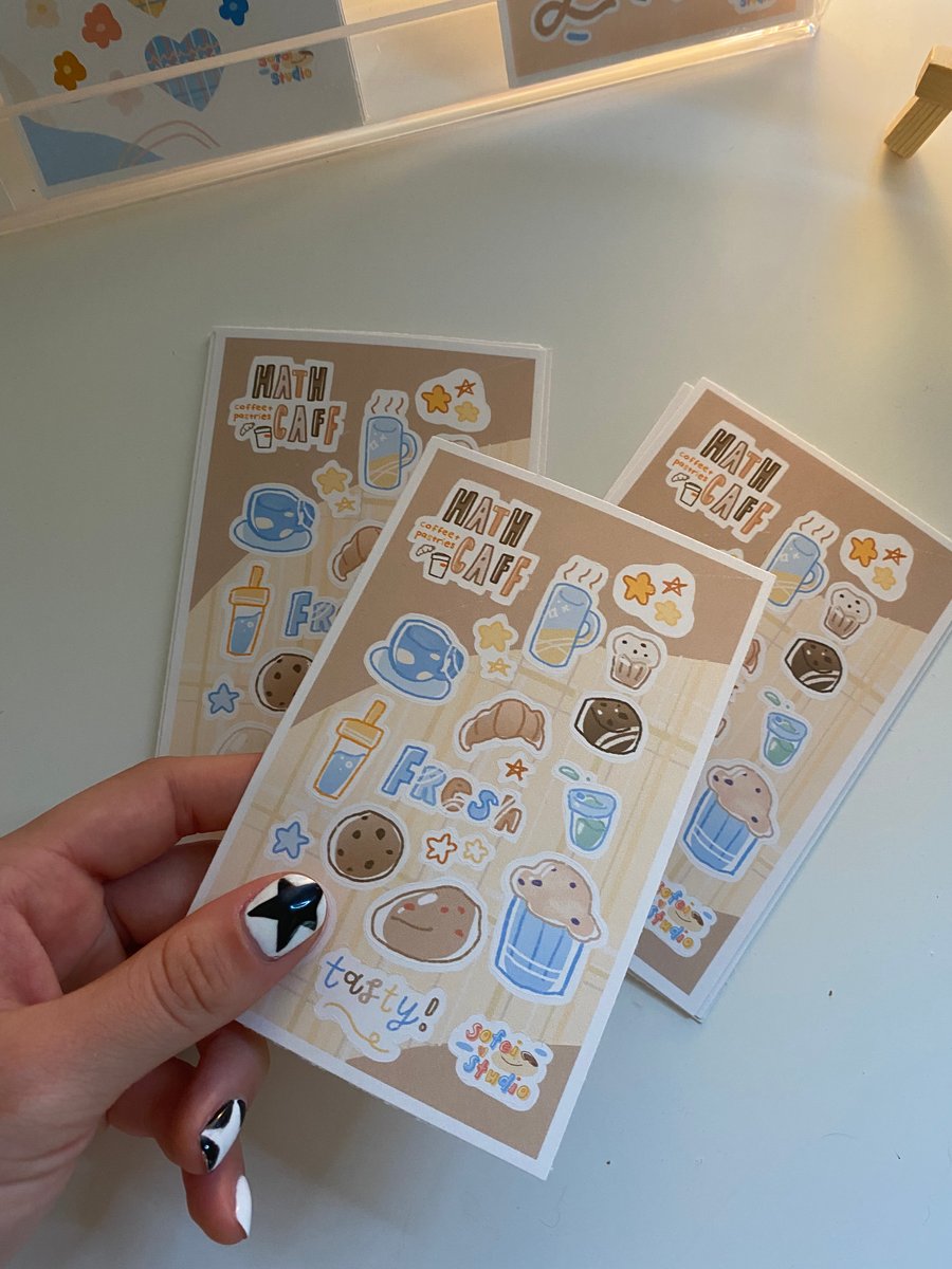 Image of hathcaff bakery sticker sheet