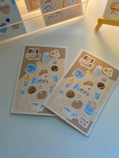 Image of hathcaff bakery sticker sheet