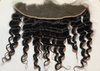 Image 2 of 100% Human Hair Virgin Brazilian 4x4 HD Closure loose Wave