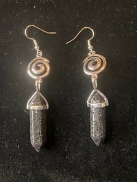 Volcanic Black Lava Earrings