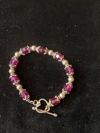 Swarovski/Sterling Silver Bracelet