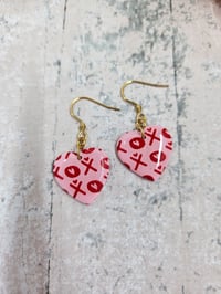Image 3 of XOXO Heart Earrings