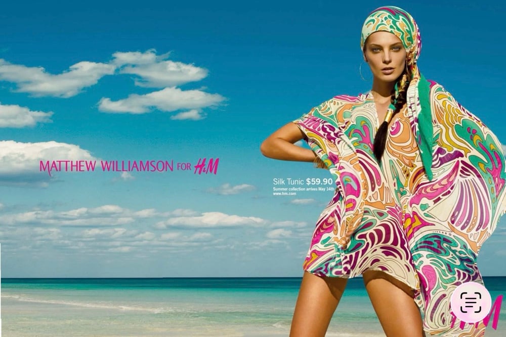 Image of MATTHEW WILLIAMSON FOR H&M SWIMSUIT & COVERUP (SMALL)