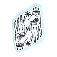 Image 2 of WITCH HANDS STICKER