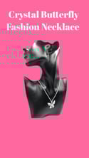 Crystal Butterfly Fashion Necklace 