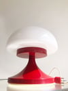 LÁMPARA DE MESA GRANATE, AÑOS 60
